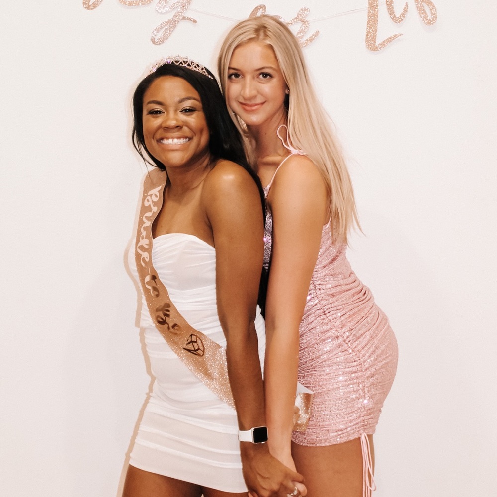 Pink Sparkle Dress XS